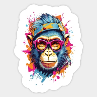 Cool Monkey in Sunglasses Sticker